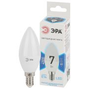 Лампа светодиодная LED 7Вт E14 220В 4000К smd B35 свеча | Б0020539 | ЭРА