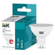 Лампа светодиодная LED 7Вт GU5.3 220В 4000К MR16 софит | LLE-MR16-7-230-40-GU5 | IEK