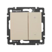 Valena Сл. кость Светорегулятор нажимной 40-400W для л/н, универсальный, многофункциональный | 774162 | Legrand