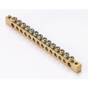 Шина нулевая 14 групп/крепеж по краям, сеч. 6x9 | 32004DEK | DEKraft