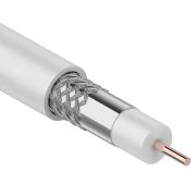 Кабель RG-6U, (64%), 75 Ом, 100м., белый | 01-2201 | REXANT