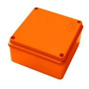 Коробка огнестойкая E110,о/п 100х100х55,без галогена, 6 вых., IP55, 3P, (0,15-2,5мм2), цвет оранж JBS100| 43007HF | Ecoplast
