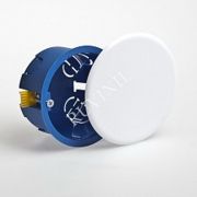 Коробка распределительная с/у 80х45 пластиковые лапки, с крышкой (для полых стен) | 10174 | Рувинил