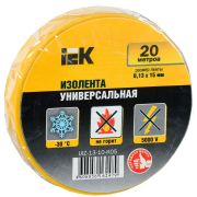 Изолента 0,13х15 мм желтая 20 метров  | UIZ-13-10-K05 | IEK
