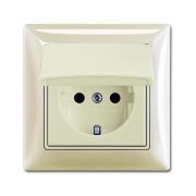 ABB Basic 55 Сл. кость Розетка с/з 16А 250В, IP44, в сборе | 2018-0-1504  | 2CKA002018A1504 | ABB