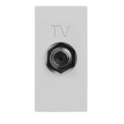ABB Zenit Серебряный Розетка TV единственная, F-разъем, (1 мод) | N2150 PL  | 2CLA215000N1301 | ABB