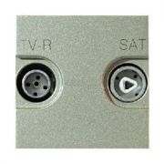 ABB Zenit Шампань Розетка TV-FM-SAT единственная, (2мод) | N2251.3 CV  | 2CLA225130N1901 | ABB