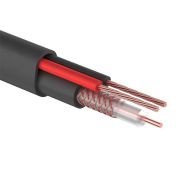Кабель КВК-П-2 +2x0,75 кв мм (Cu/Cu) черный (бухта 200 м) | 01-4105 | REXANT