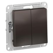 AtlasDesign Мокко Выключатель 2-клавишный сх.5, 10АХ, механизм | ATN000651 | SE