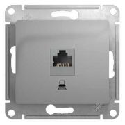 Glossa Алюминий Розетка компьютерная RJ45 кат.5E | GSL000381K | SE