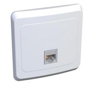 Этюд Белый С/У Розетка компьютерная 1-ая кат.5e (RJ45) | KOMC-001B | SE