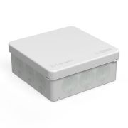 Коробка распределительная 100х100х40 мм IP66 12 вводов серая для прямого монтажа двухкомпонентная безгалоген (HF) UF (90шт/кор) | 60-0303 | Промрукав