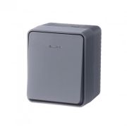 AtlasDesign Profi54 Антрацит О/У Выключатель 1-клавишный с подсветкой 10 АХ   | ATN544013 | SE