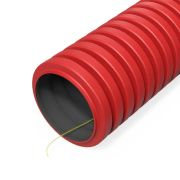 Труба гофрированная двустенная ПНД гибкая тип 450 (SN29) с/з красная d40 мм (50м/уп) Промрукав | PR15.0253 | Промрукав