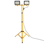 Прожектор на штативе 2*70W 6400К 220V черный IP65 , LL-504 | 41544 | FERON