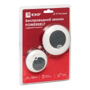 Звонок беспр. в розетку Powerself (230В, бел.-сер. 51 мелод. с индик. 4 ур.) EKF | DBS-003 | EKF