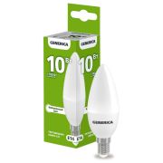 Лампа светодиодная C35 свеча 10Вт 230В 4000К E14  | LL-C35-10-230-40-E14-G | GENERICA