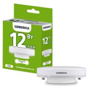 Лампа светодиодная T80 таблетка 12Вт 230В 4000К GX53  | LL-T80-12-230-40-GX53-G | GENERICA