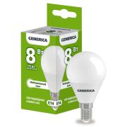 Лампа светодиодная G45 шар 8Вт 230В 4000К E14  | LL-G45-08-230-40-E14-G | GENERICA