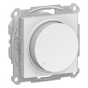 AtlasDesign Белый Светорегулятор (диммер) поворотно-нажимной LED RC 400Вт механизм | ATN000123 | SE