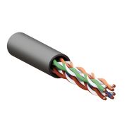 Кабель витая пара TERACOM PRO Cat.5E U/UTP 4 пары solid внешний 24AWG черный упак. 305м | TRP-5EUTP-04PE-BK-OUT3 | EKF