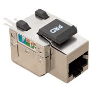 Модуль Keystone розеточный TERACOM PRO Cat.5E RJ-45 экранирован FTP 110 IDC 90 градусов | TRP-KSTN-SOCK-90D-5EFTP | EKF